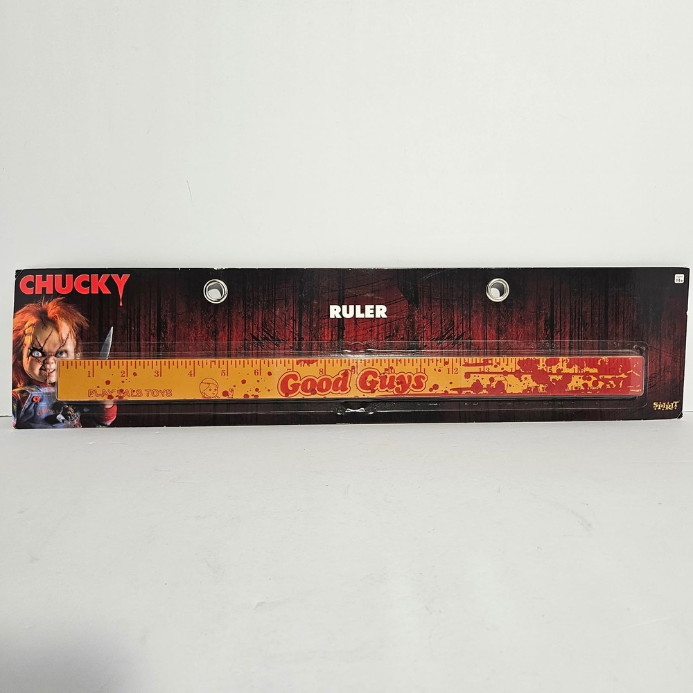 Spirit Halloween Chucky Good Guys Ruler Child's Play Horror Movie Prop Decor
